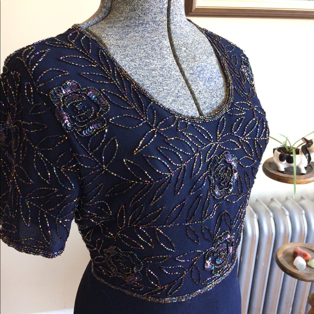 VINTAGE Beadwork Dress
